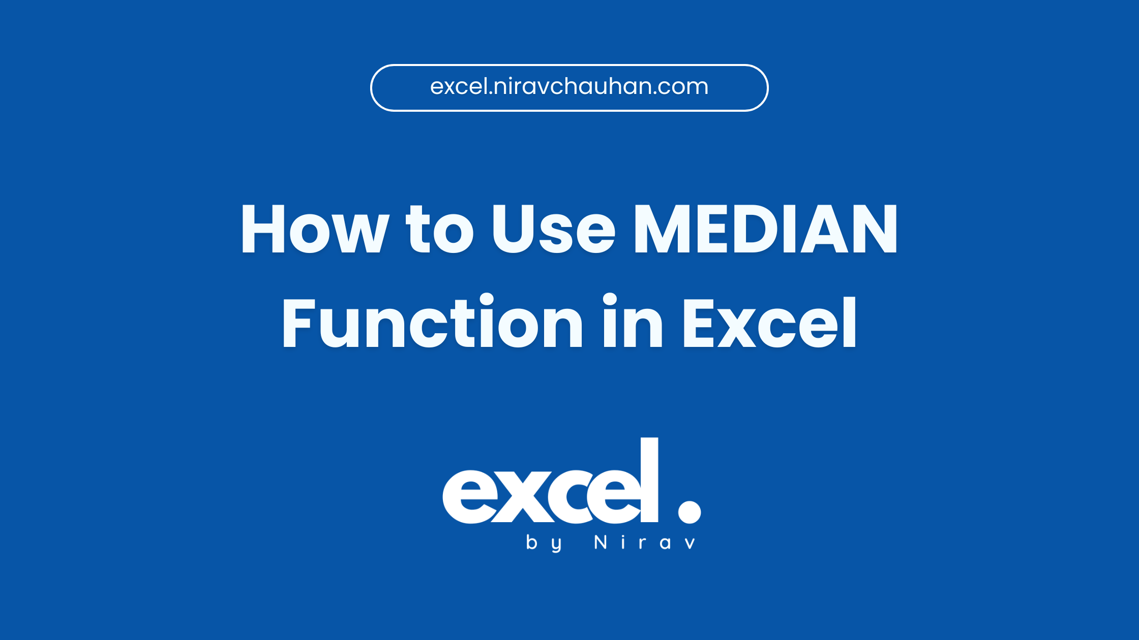 How to Use the MEDIAN Function in Excel
